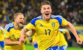 Gyokeres sắm vai người hùng, Thụy Điển đoạt vé World Cup