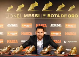 Người Anh đang dẫn đầu Messi trong cuộc đua Chiếc giày vàng