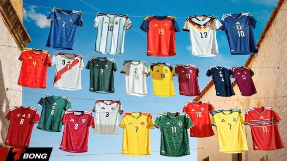 Xếp hạng 22 mẫu áo đấu World Cup 2026 đã ra mắt tính đến hiện tại