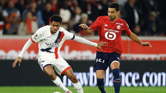 Lille và Paris Saint-Germain chia điểm 1-1 tại Stade Pierre-Mauroy sau 90 phút