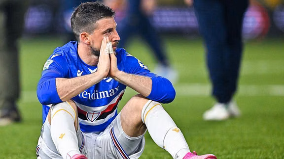 Sampdoria lần đầu xuống hạng Serie C trong lịch sử 78 năm