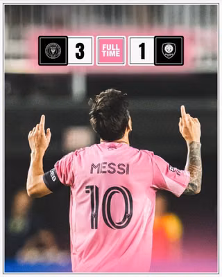 Messi truyền cảm hứng, Inter Miami đánh bại Orlando 3-1 tiến vào chung kết