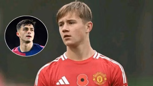 Thần đồng Man Utd được ví như sự pha trộn giữa Beckham và Scholes