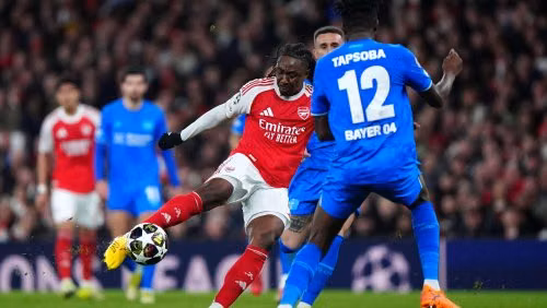 Arsenal 2-0 Bayer Leverkusen: Siêu phẩm của Eze đưa 'Pháo thủ' vào tứ kết